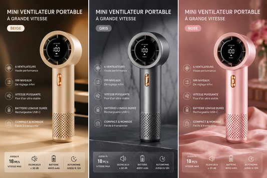Horizon Breeze — Ventilateur de poche silencieux