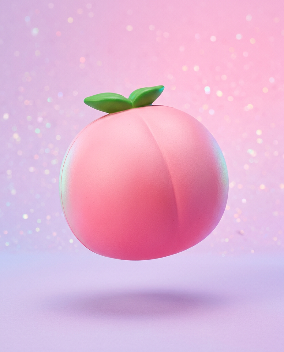 Jumbo Peach, squishy pêche rose Mister Squishy